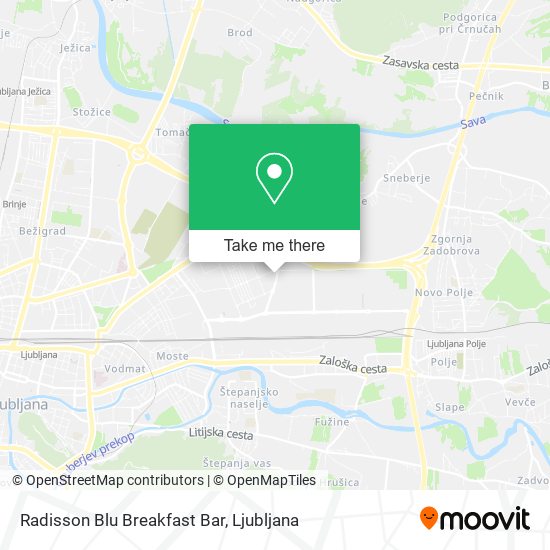 Radisson Blu Breakfast Bar map