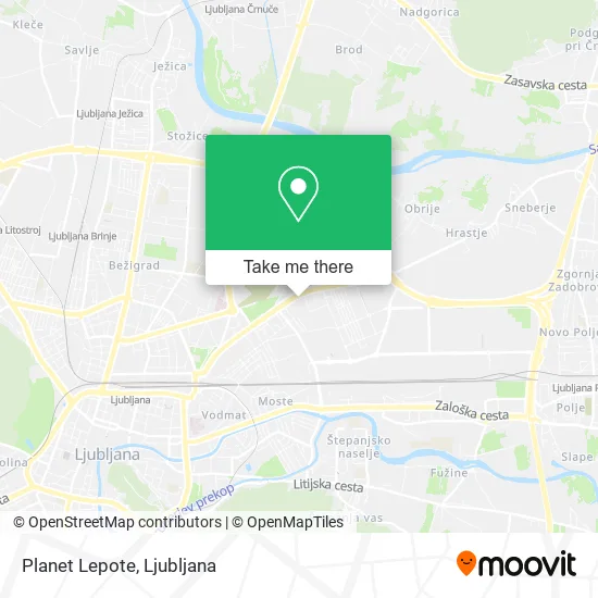 Planet Lepote map