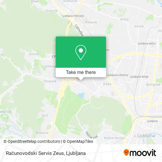 Računovodski Servis Zeus map