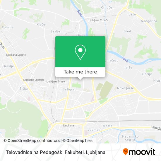 Telovadnica na Pedagoški Fakulteti map