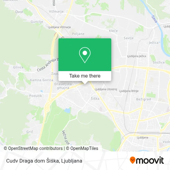 Cudv Draga dom Šiška map