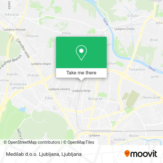 Medilab d.o.o. Ljubljana map