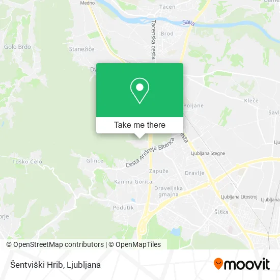Šentviški Hrib map