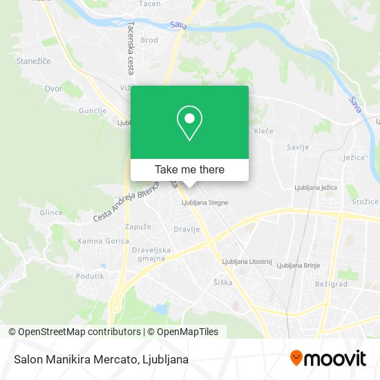 Salon Manikira Mercato map