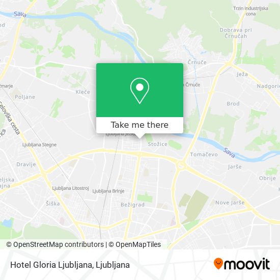 Hotel Gloria Ljubljana map