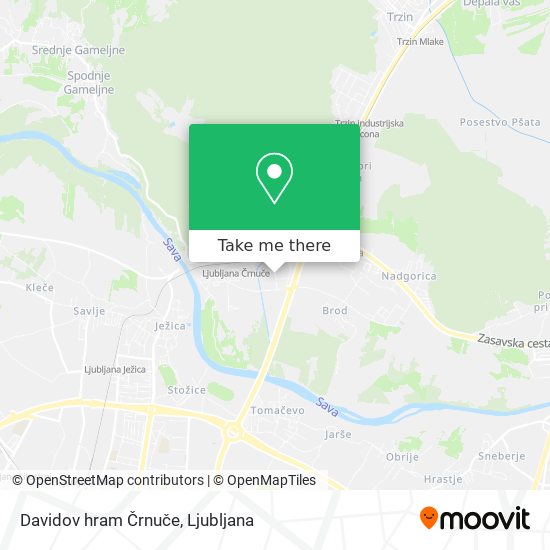 Davidov hram Črnuče map