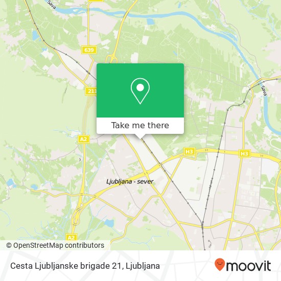 Cesta Ljubljanske brigade 21 map