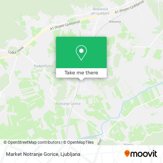 Market Notranje Gorice map