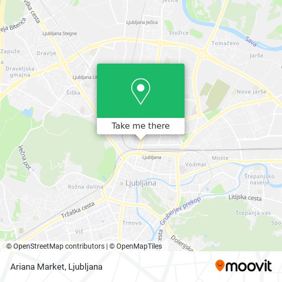 Ariana Market map