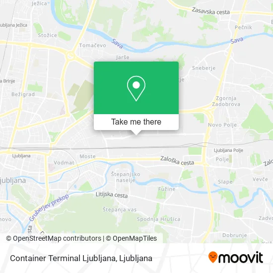 Container Terminal Ljubljana map