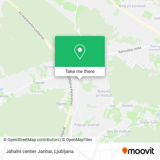 Jahalni center Janhar map