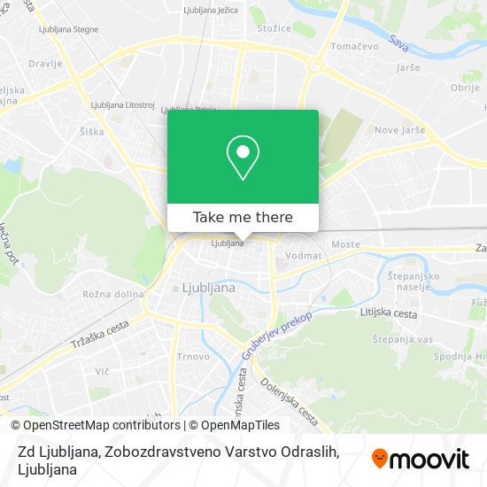 Zd Ljubljana, Zobozdravstveno Varstvo Odraslih map