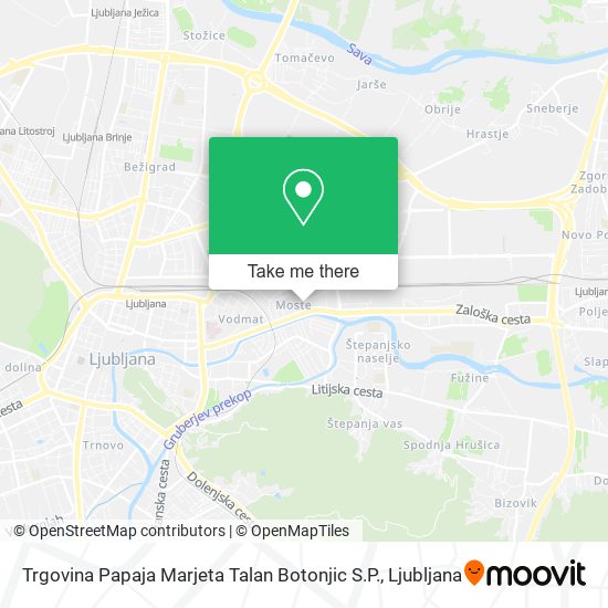 Trgovina Papaja Marjeta Talan Botonjic S.P. map