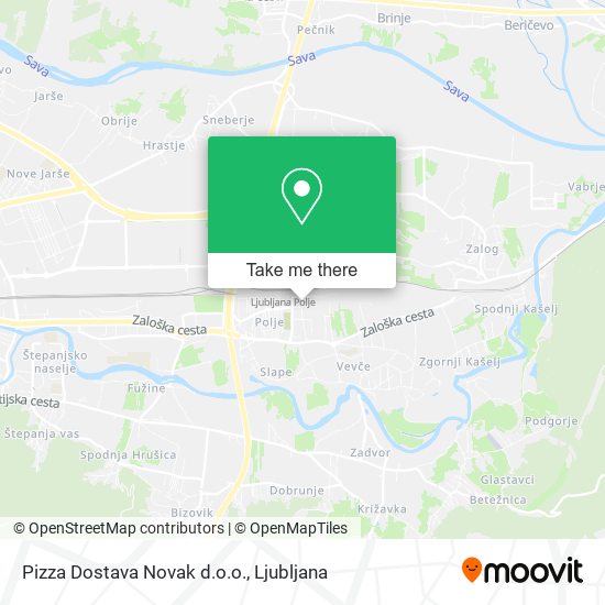 Pizza Dostava Novak d.o.o. map