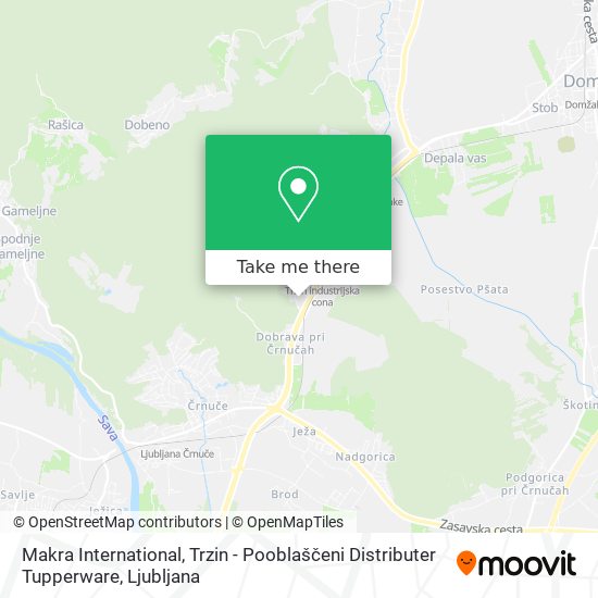 Makra International, Trzin - Pooblaščeni Distributer Tupperware map