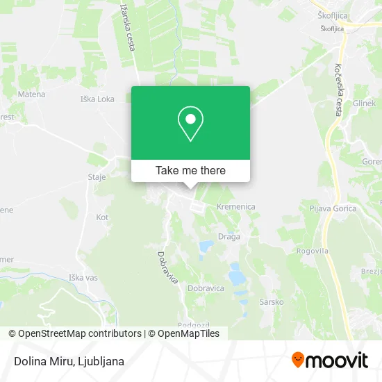 Dolina Miru map