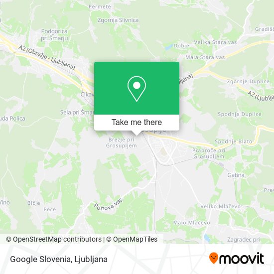 Google Slovenia map