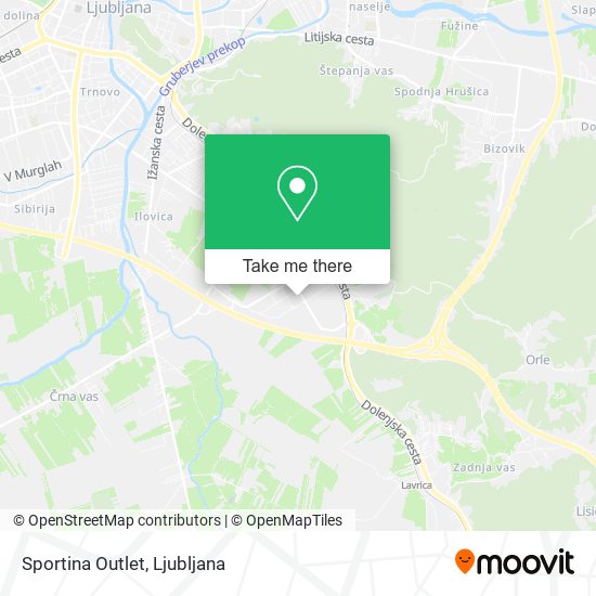 Sportina Outlet map