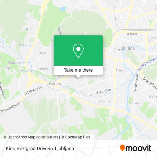 Kino Bežigrad Drive-in map
