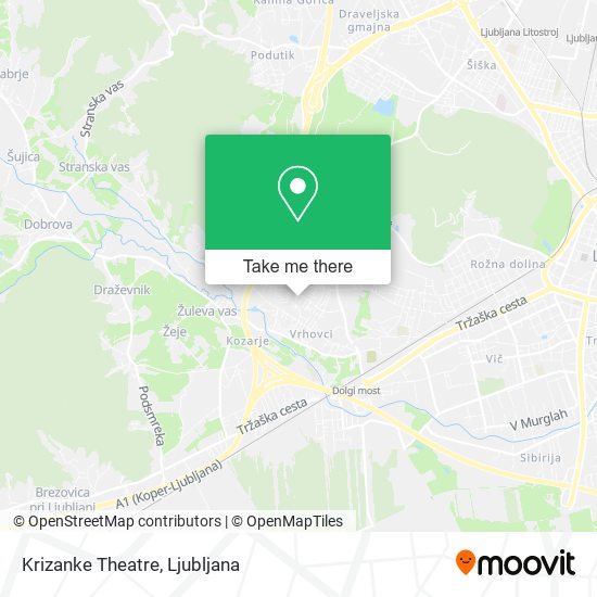 Krizanke Theatre map