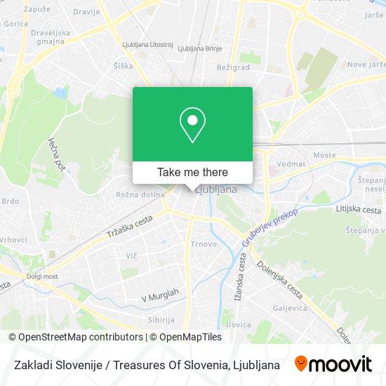 Zakladi Slovenije / Treasures Of Slovenia map