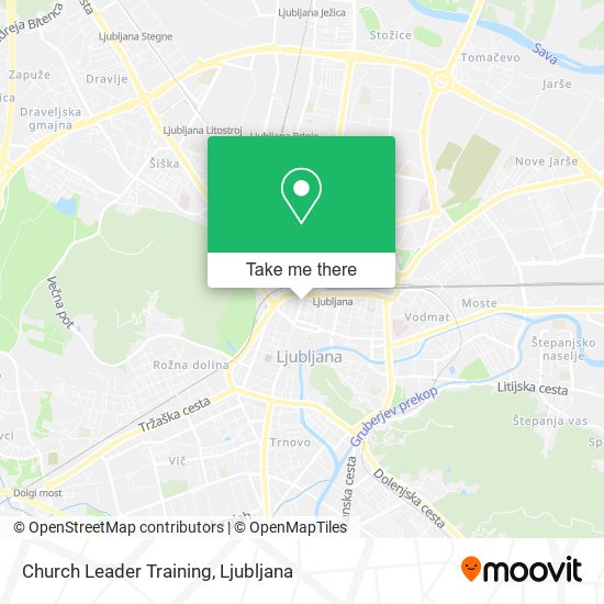 Church Leader Training map