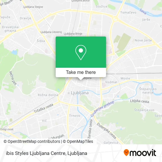ibis Styles Ljubljana Centre map