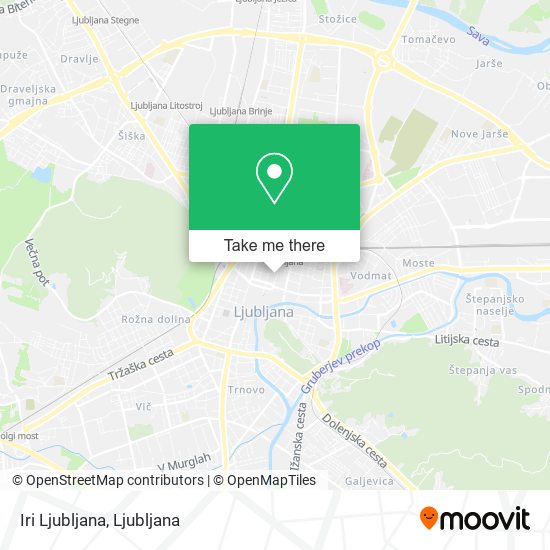 Iri Ljubljana map
