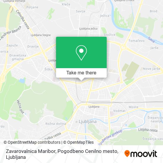 Zavarovalnica Maribor, Pogodbeno Cenilno mesto map