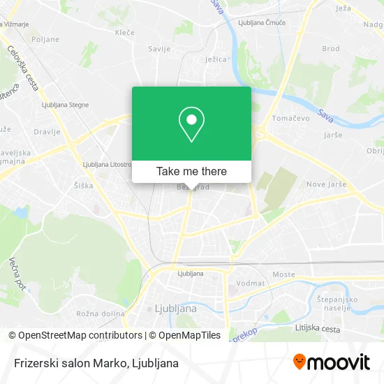 Frizerski salon Marko map