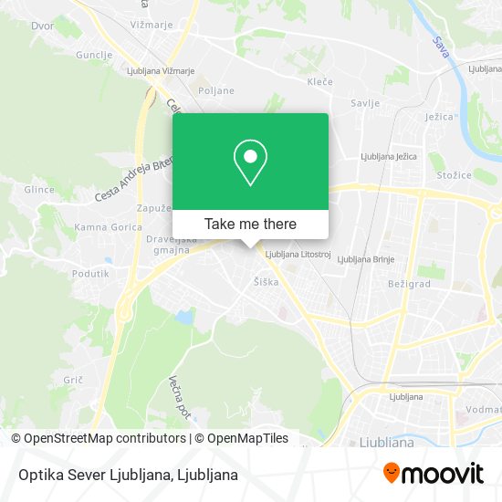 Optika Sever Ljubljana map
