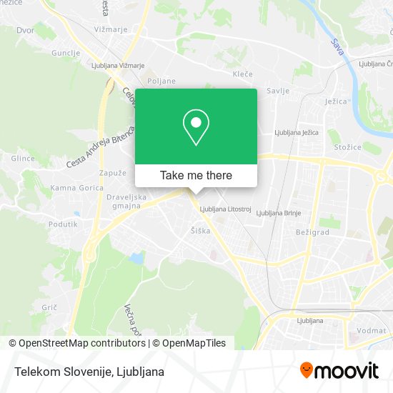 Telekom Slovenije map
