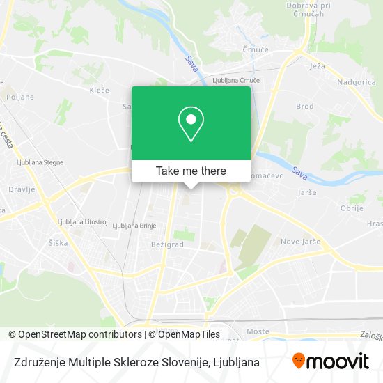 Združenje Multiple Skleroze Slovenije map
