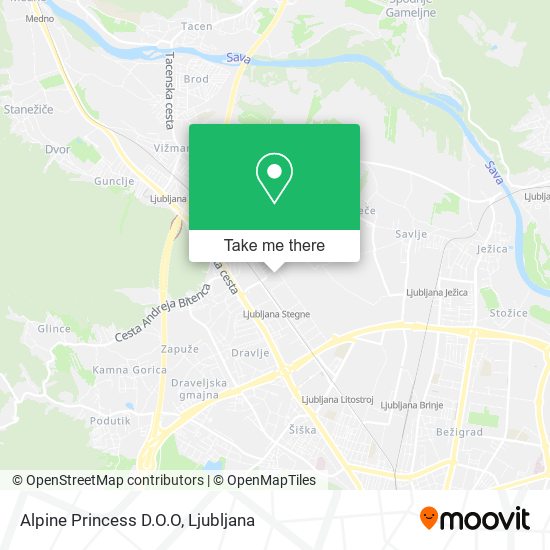 Alpine Princess D.O.O map