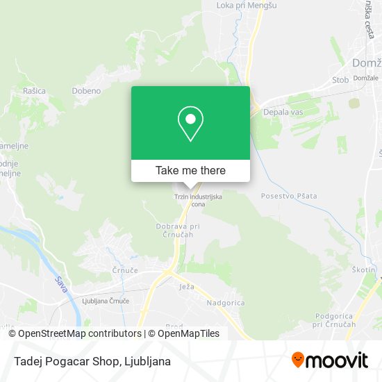 Tadej Pogacar Shop map