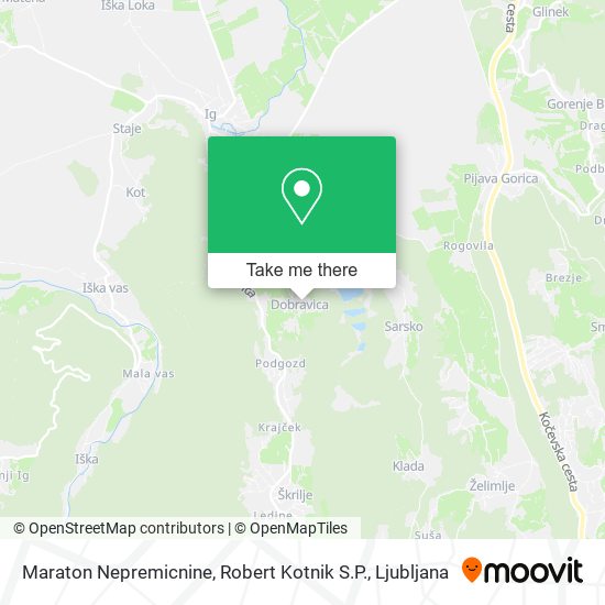 Maraton Nepremicnine, Robert Kotnik S.P. map