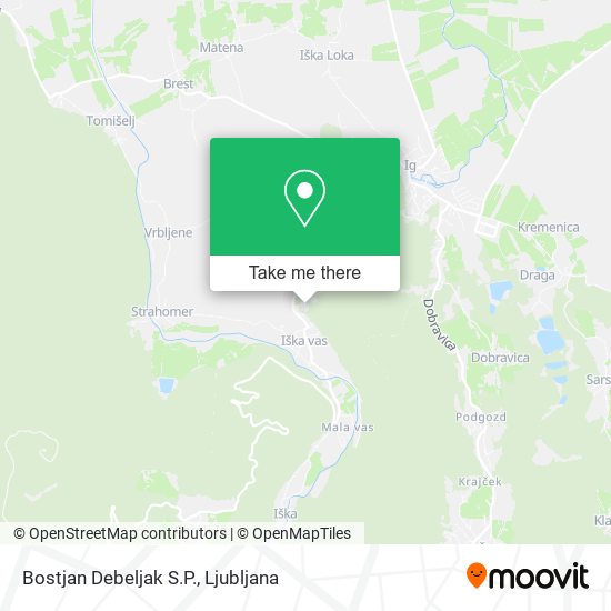 Bostjan Debeljak S.P. map