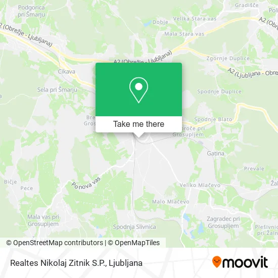 Realtes Nikolaj Zitnik S.P. map