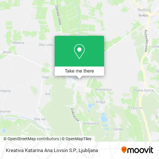Kreativa Katarina Ana Lovsin S.P. map