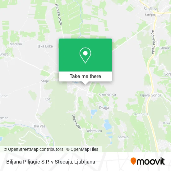 Biljana Piljagic S.P.-v Stecaju map
