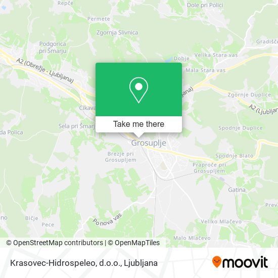 Krasovec-Hidrospeleo, d.o.o. map