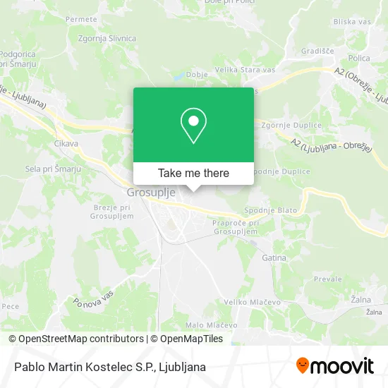 Pablo Martin Kostelec S.P. map