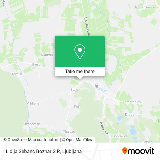 Lidija Sebanc Boznar S.P. map