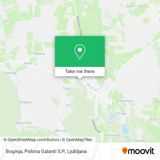 Boginja, Polona Galanti S.P. map
