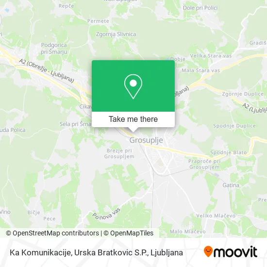 Ka Komunikacije, Urska Bratkovic S.P. map