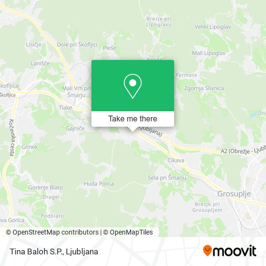 Tina Baloh S.P. map