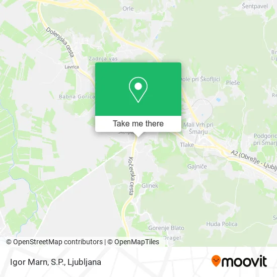 Igor Marn, S.P. map