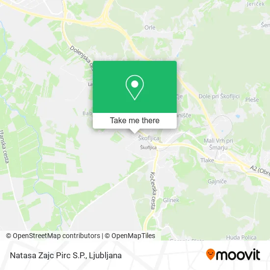 Natasa Zajc Pirc S.P. map