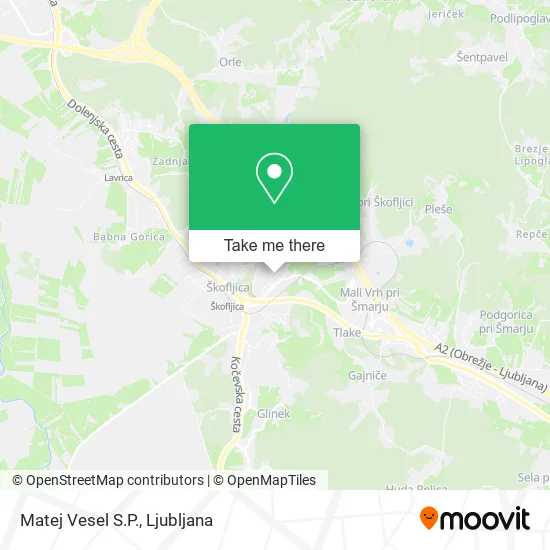 Matej Vesel S.P. map
