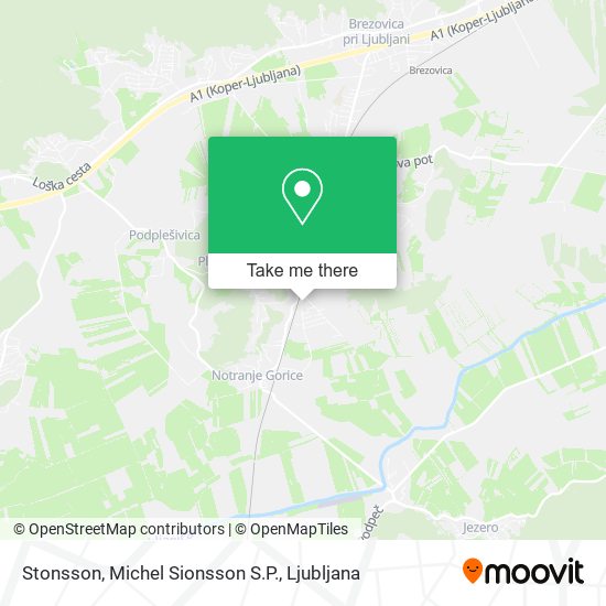 Stonsson, Michel Sionsson S.P. map